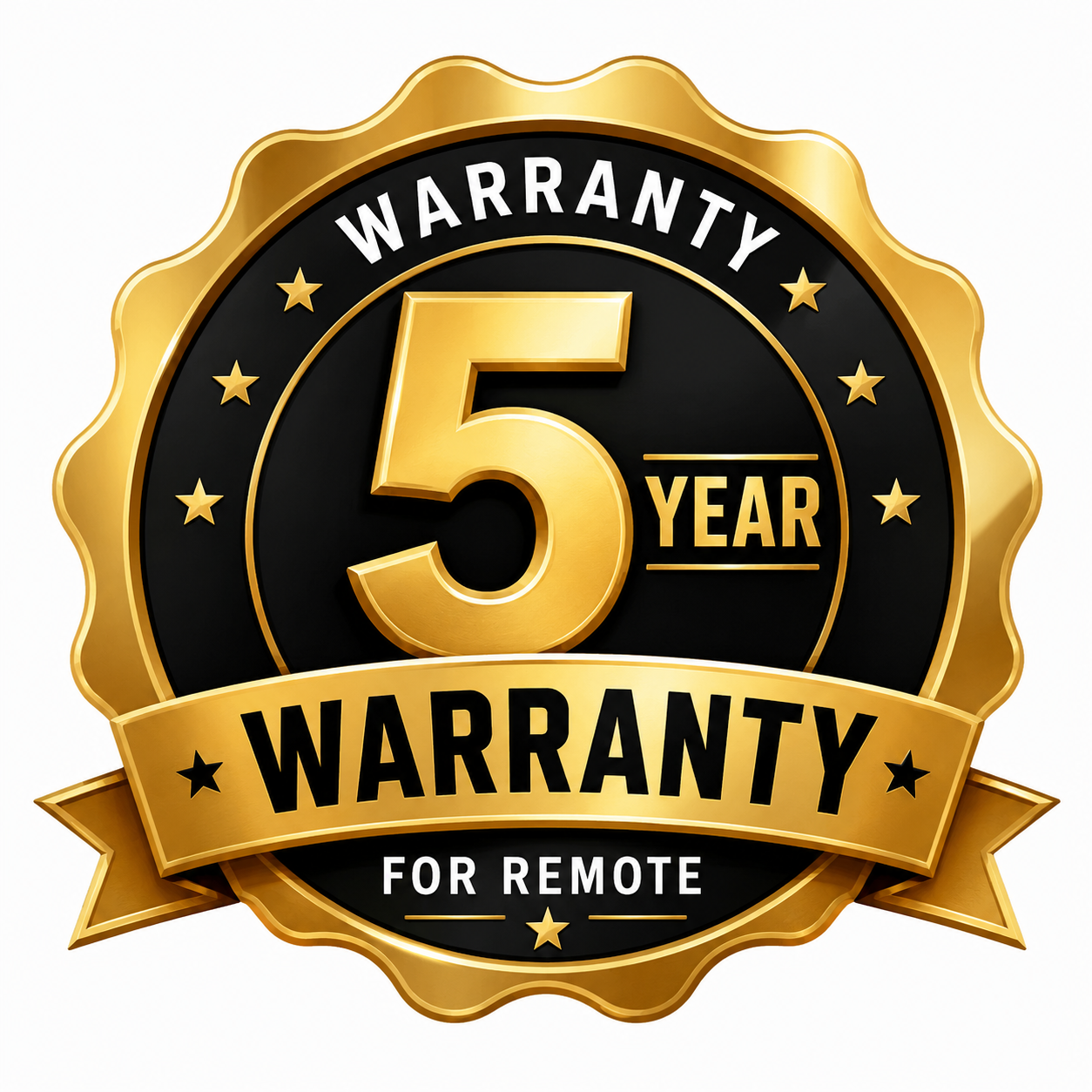 5-year parts warranty seal for the HL wireless welding remote
